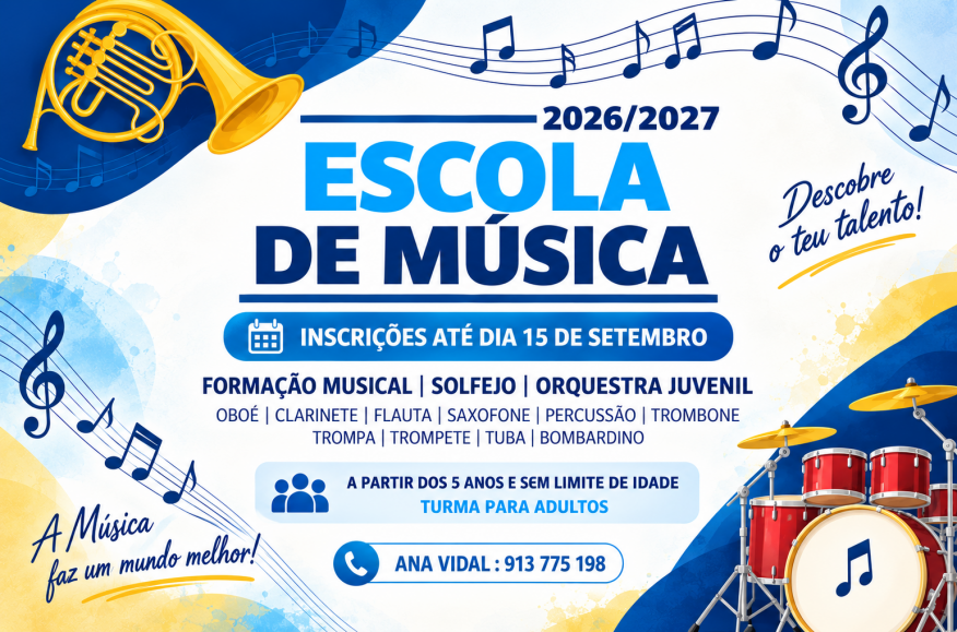 A m&uacute;sica est&aacute; de volta &agrave; Banda de Angeja!